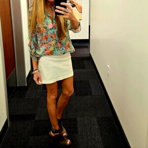 Rebecca Malone sheer flower blouse